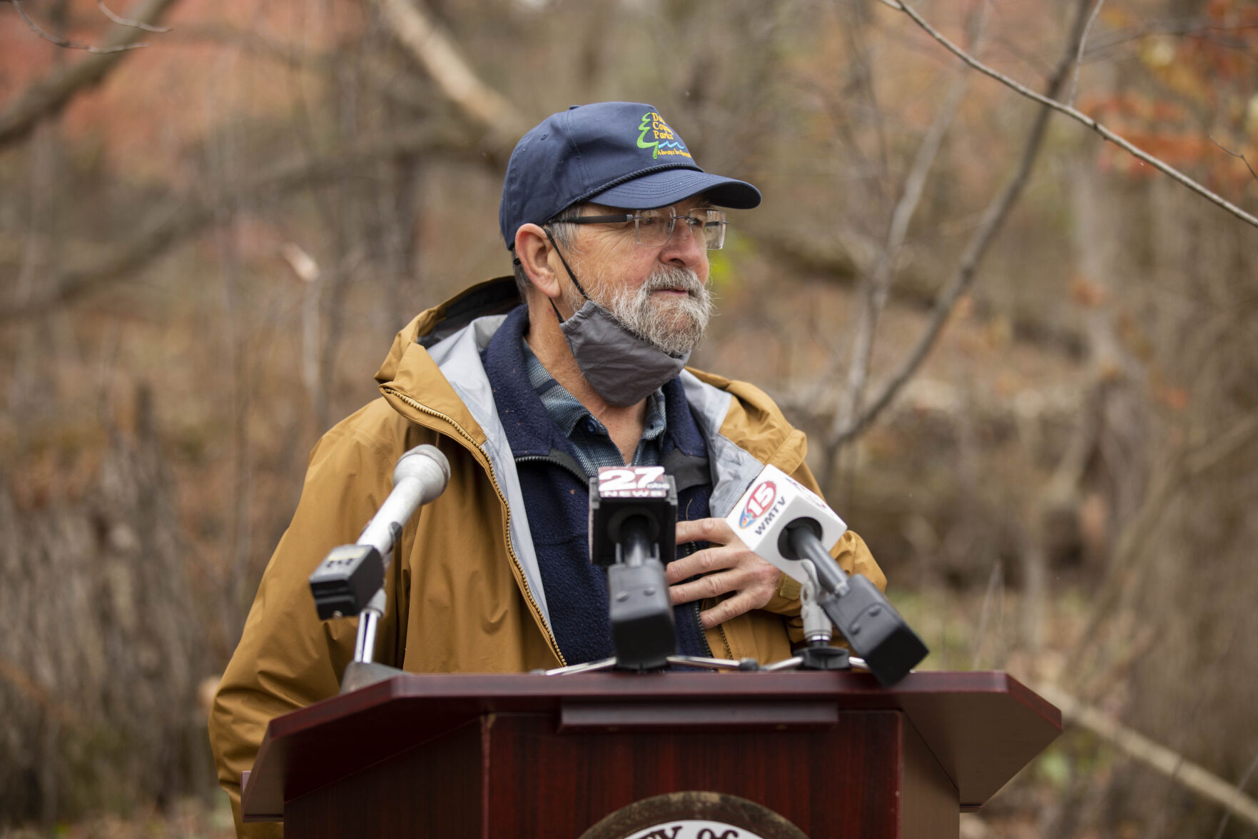 Dane County holds press conference announcing purchase of land to add connections for Ice Age Trail